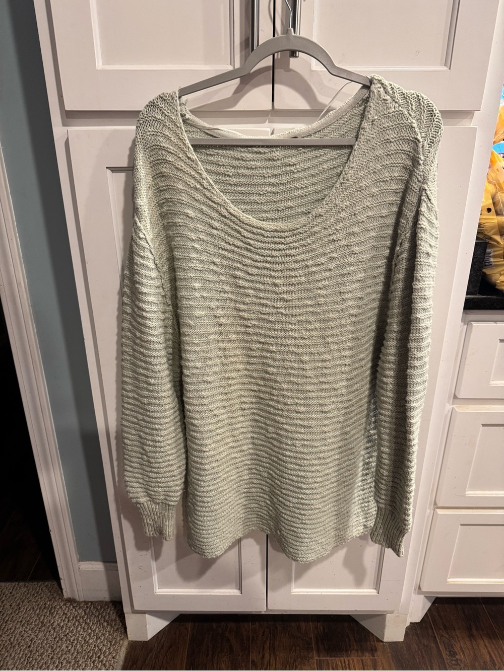 Free People Mint Green Menace Sweater Tunic